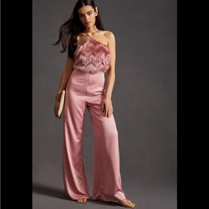 Anthropologie Hutch feathered jumpsuit, NWT